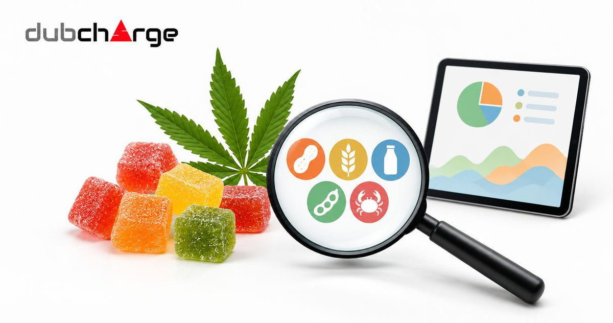 How do you read allergen warnings on cannabis edibles?