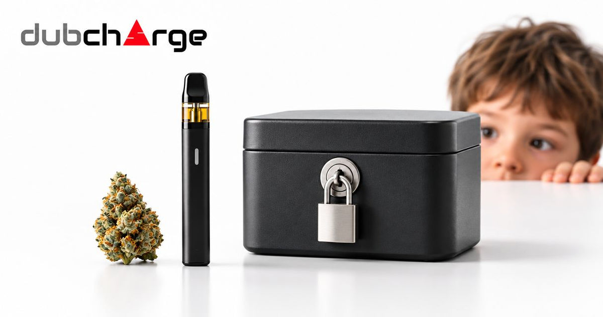 How can adults keep cannabis vapes away from children?