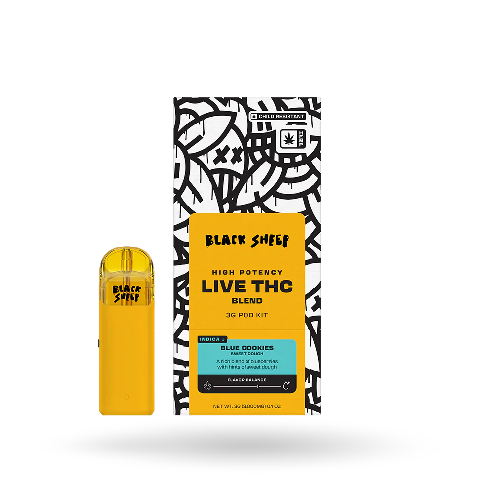Black Sheep High Potency Live THCa Pod Starter Kit | 3g