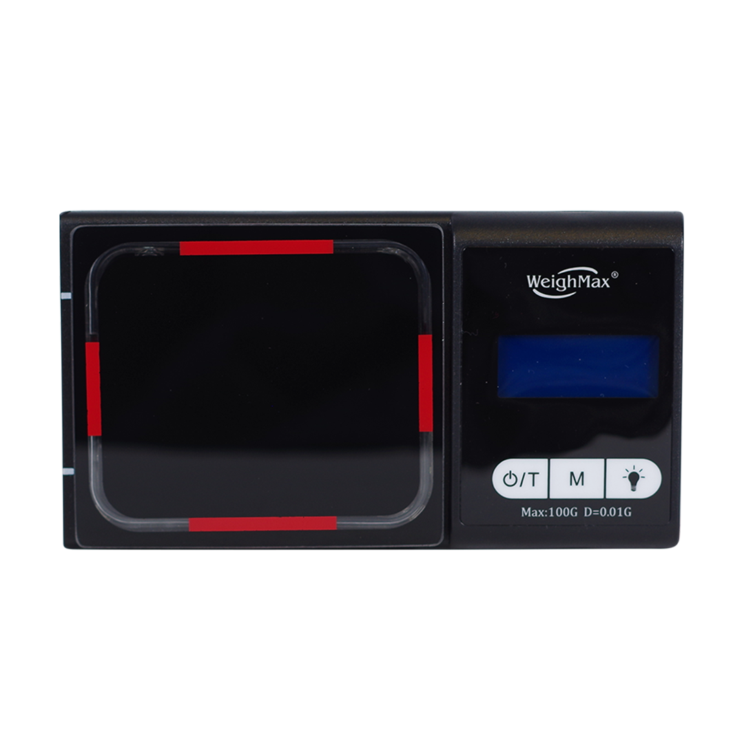 WeighMax Lux-100 LED Digital Pocket Scale 100g x 0.01g Red