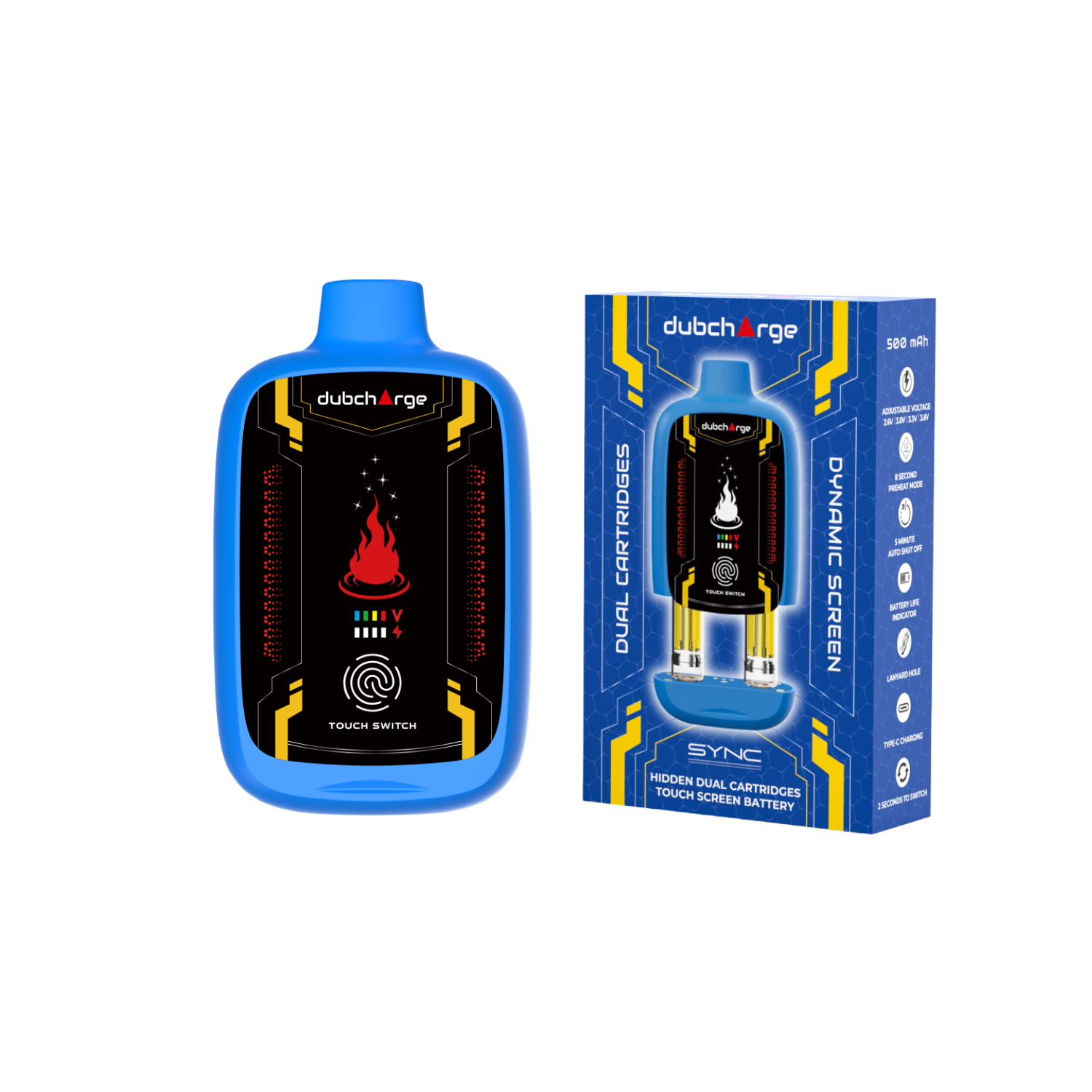 Sync Touch Switch Battery + 2 DubZotics Cartridges