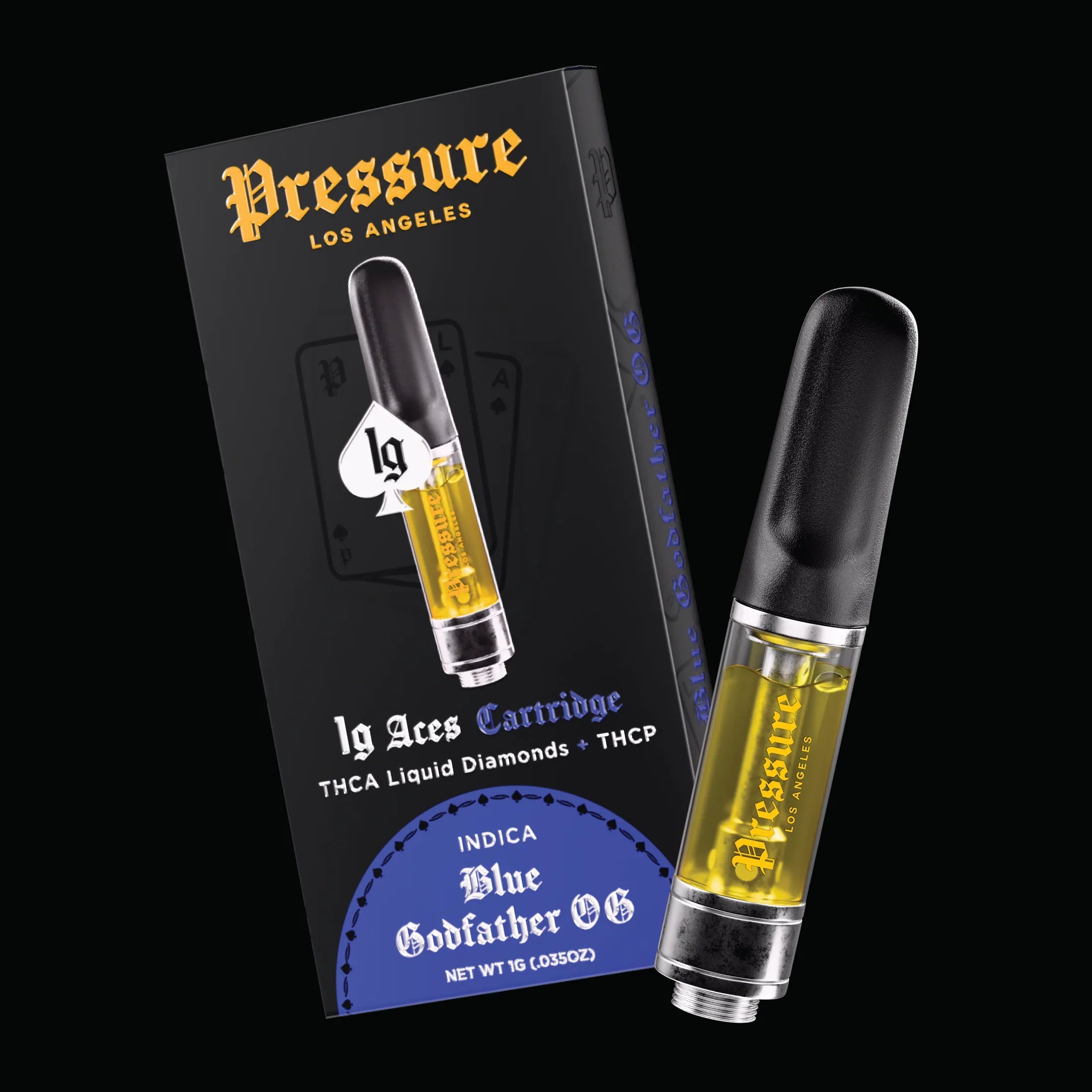 Pressure LA Aces THC-A Liquid Diamonds – 1G Cartridge