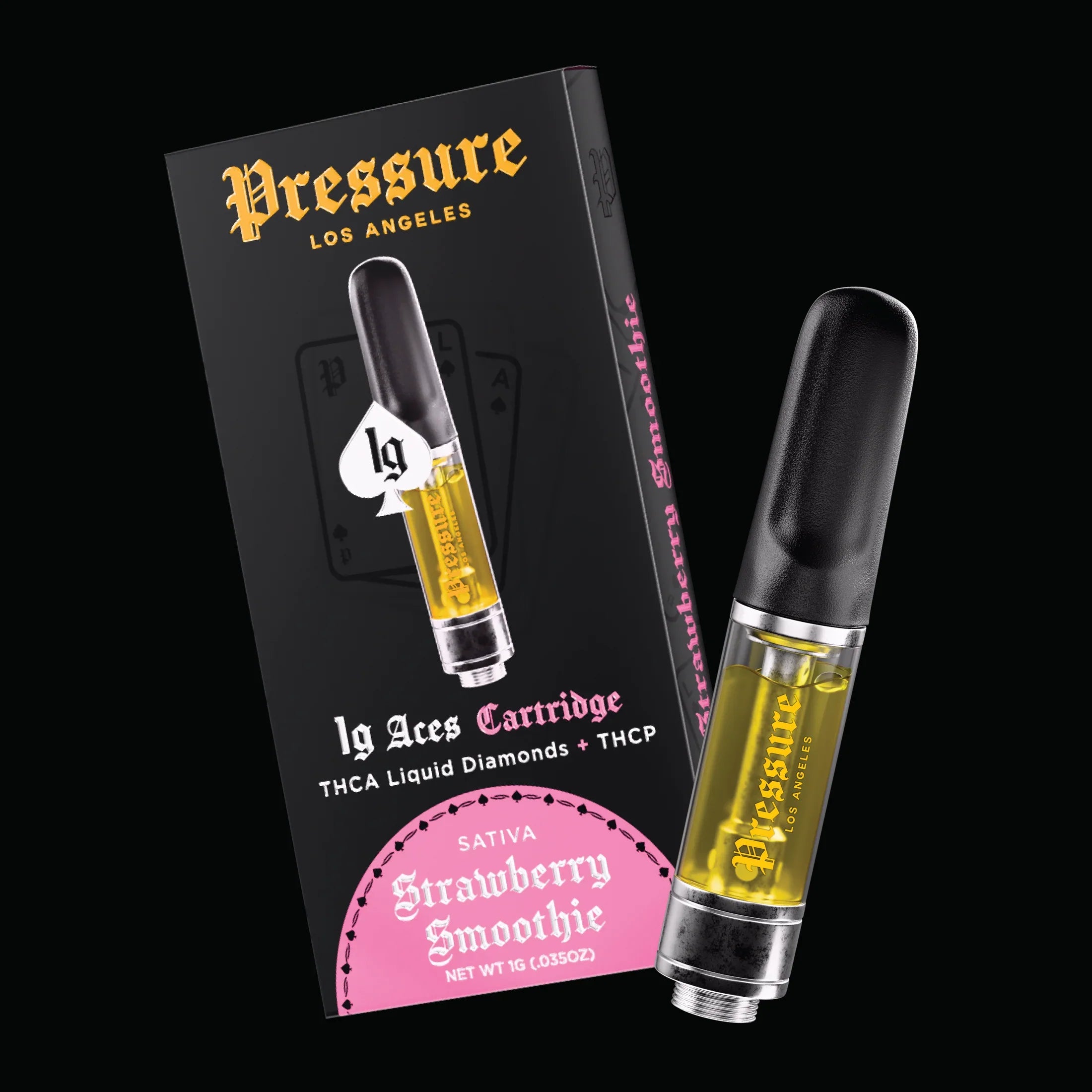 Pressure LA Aces THC-A Liquid Diamonds – 1G Cartridge