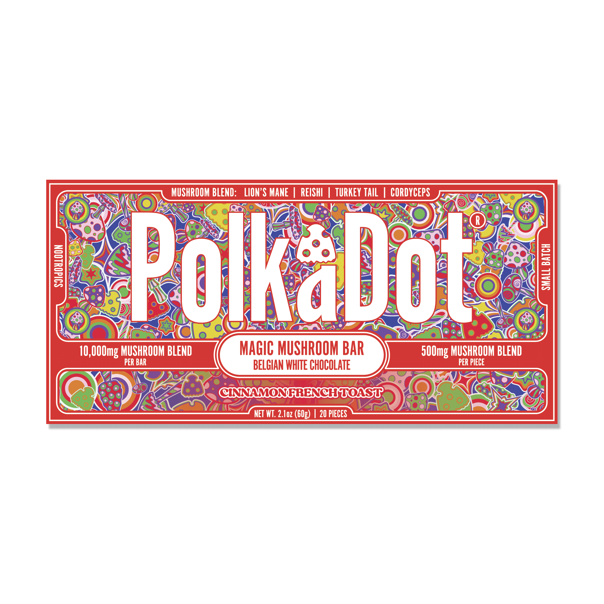 Polk A Dot Mushroom Chocolate Bar 10000mg