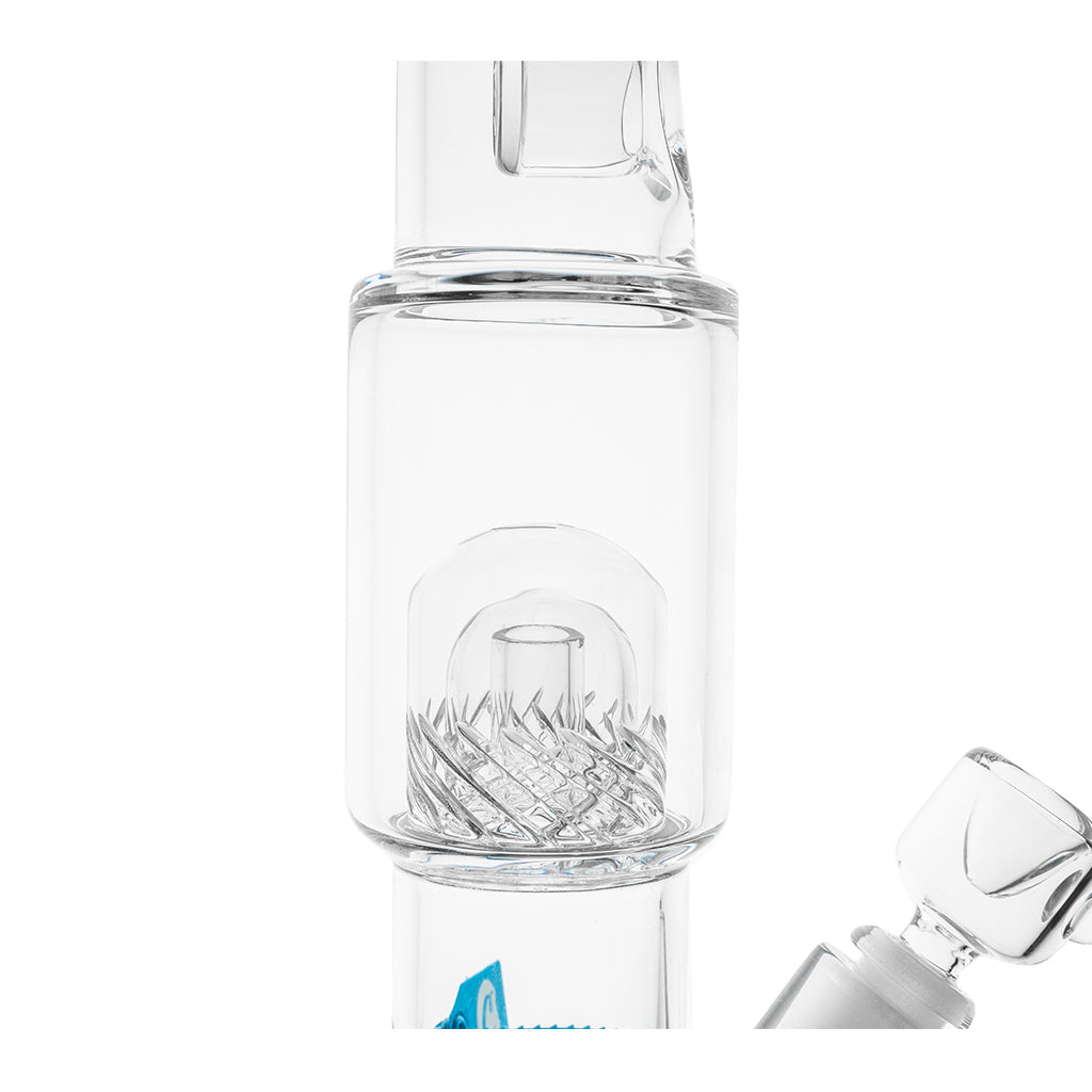 Cookies 17'' Straight 2 Da Dome Waterpipe - Clear Logo