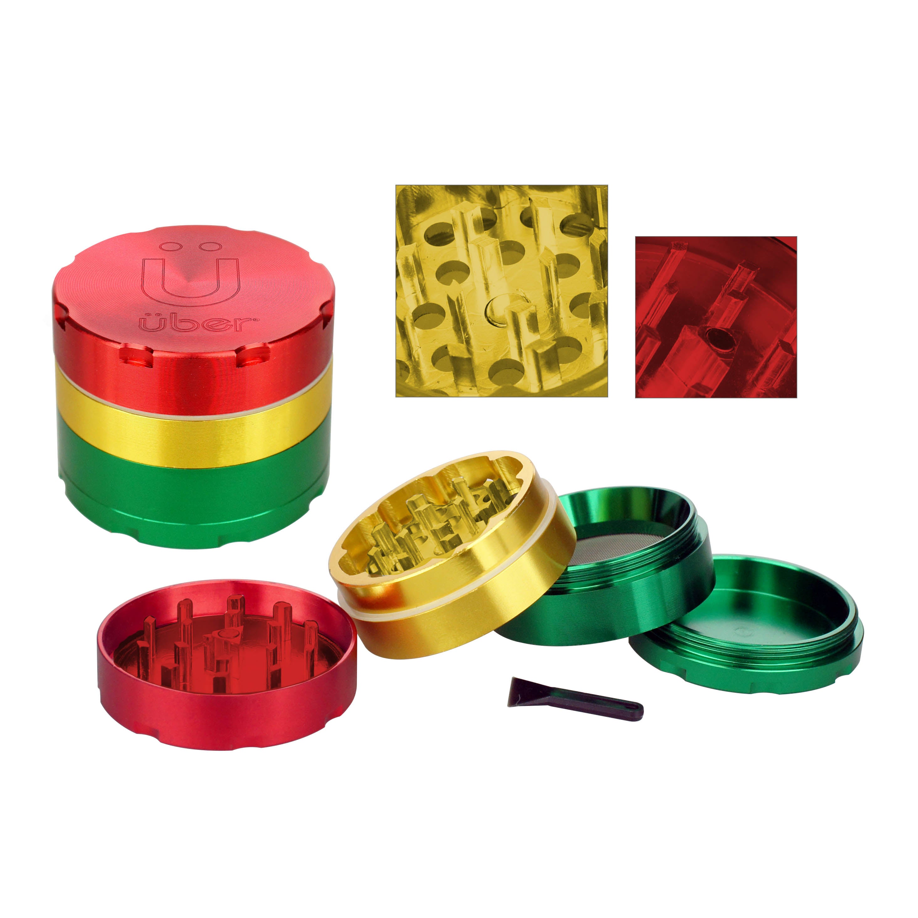 Uber Grinder 4 pc CNC 62mm 2.5" 10PC/BX
