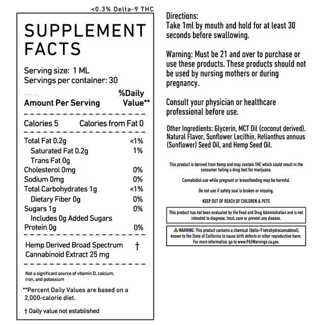 Green Roads Broad Spectrum CBD Oil - 30ml