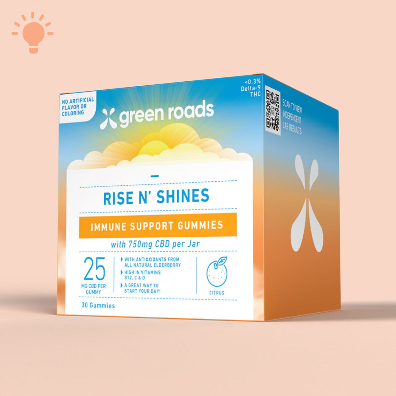 Green Roads Rise N' Shines Immune Support Gummies
