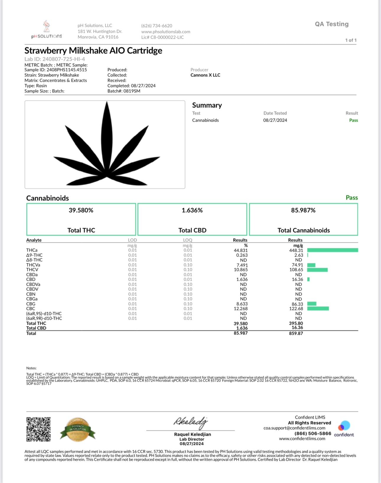 Cannons THCA Live Rosin Disposable 3G