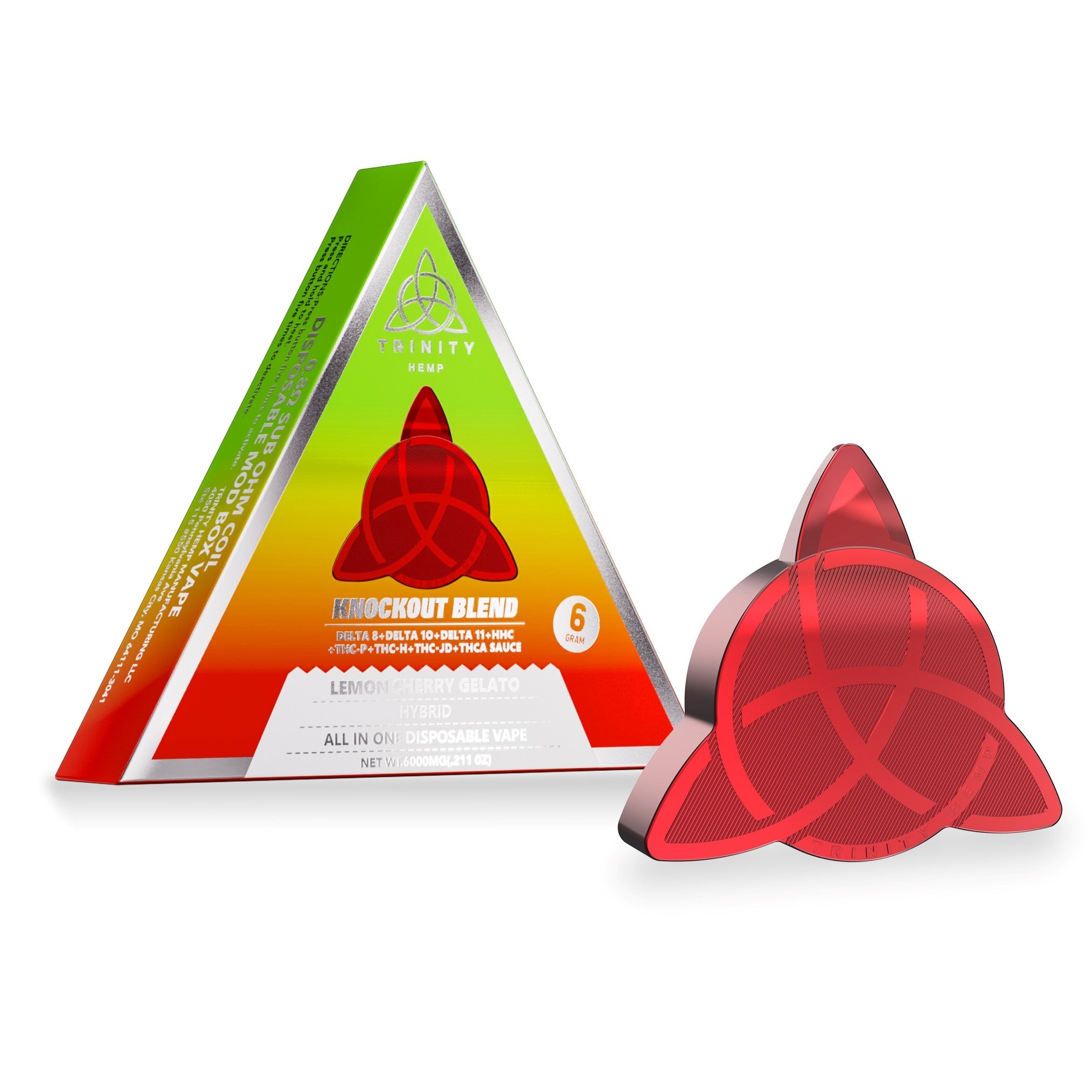 Trinity Hemp Knockout Blend Disposable 6G