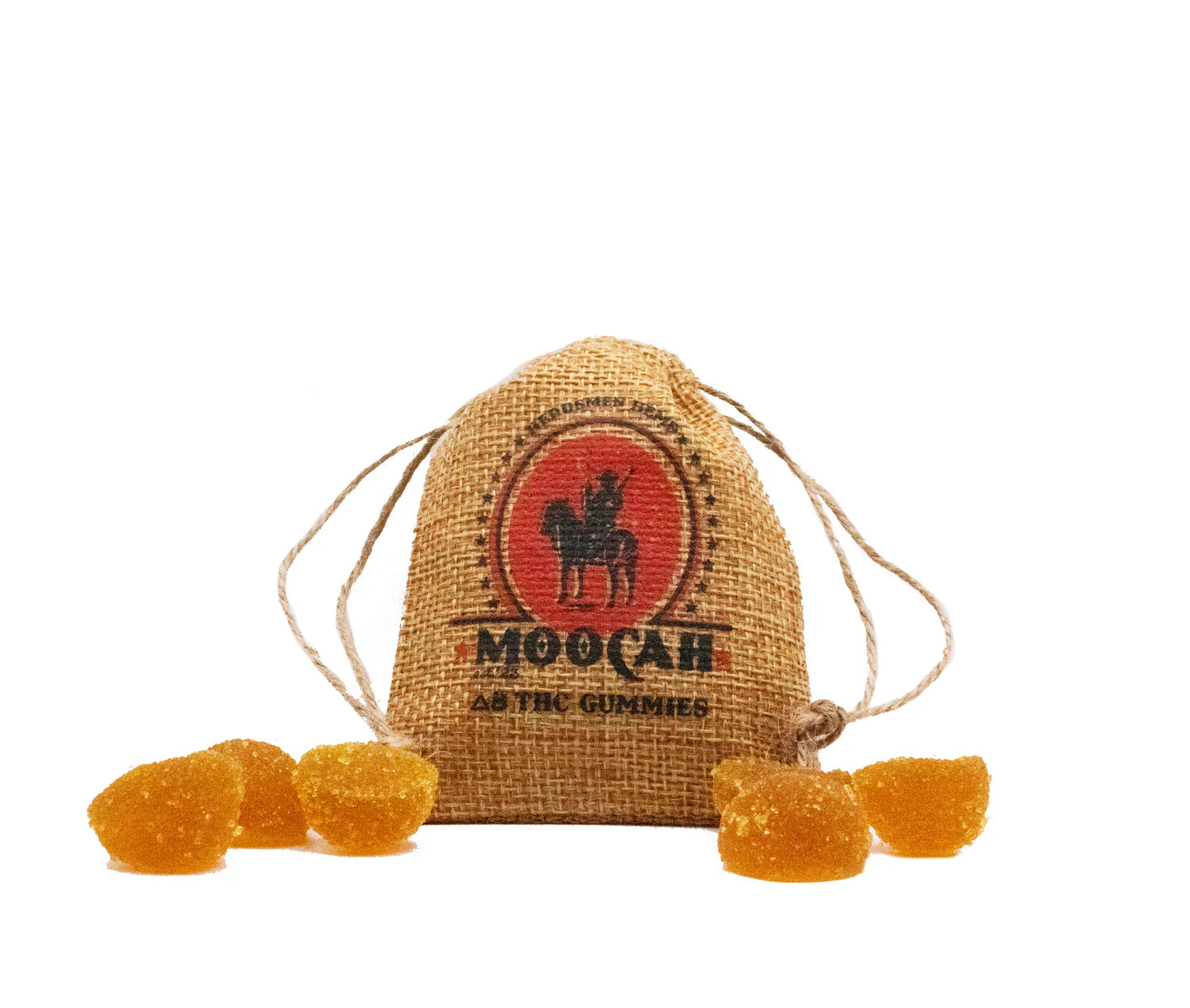 Moocah Gummies 20mg D8 + 5mg CBD rosin - 6 or 12 ct