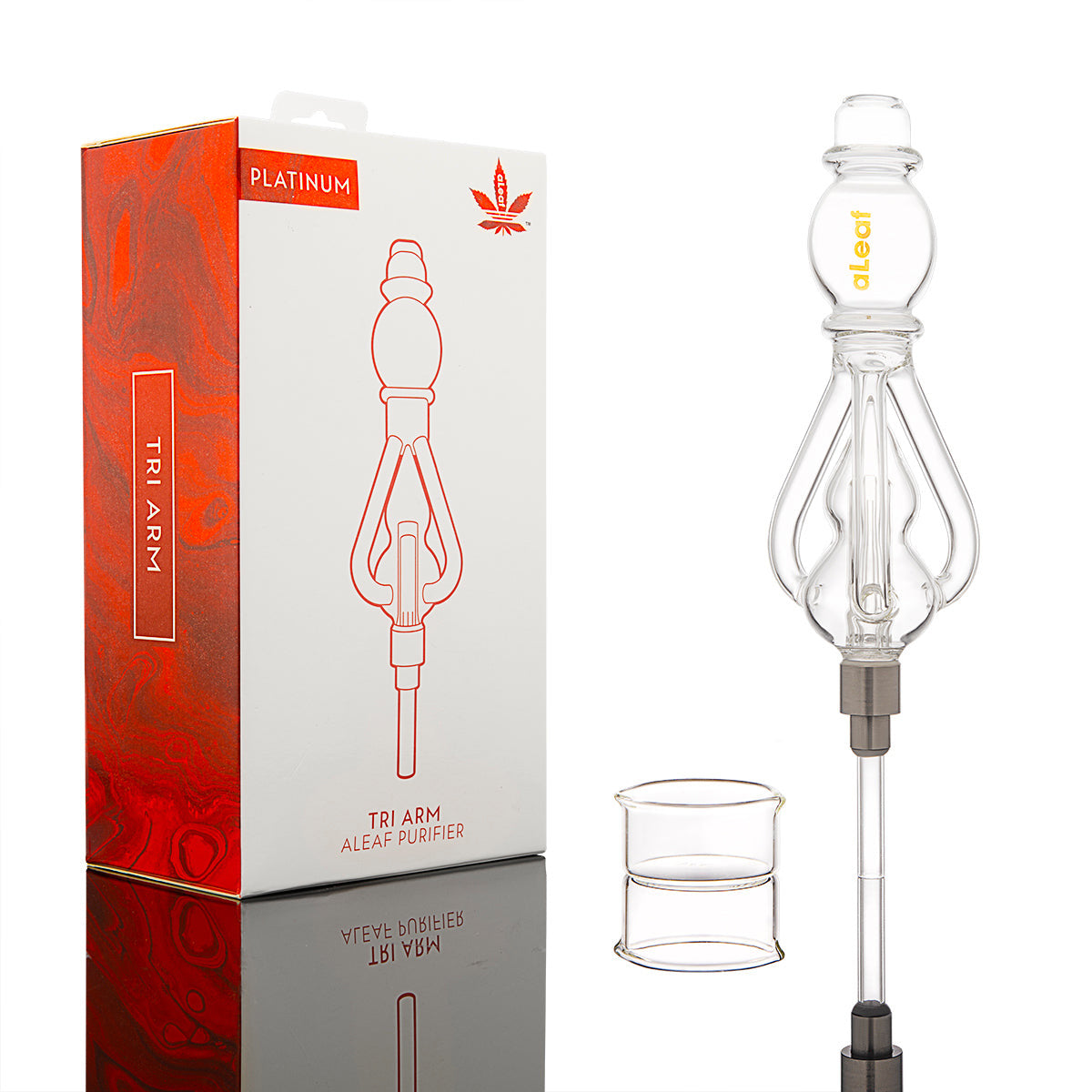 Aleaf Nectar Collector Platinum with Tri Arm | Premium Dabbing Tool