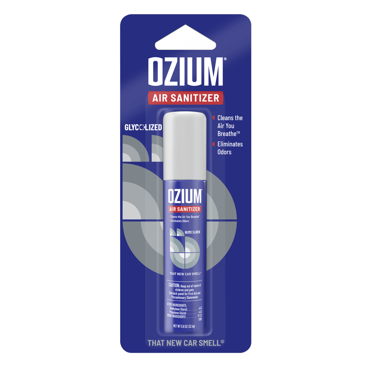 Ozium Air Sanitizer 0.8 oz Odor Eliminator Spray That New Car Smell