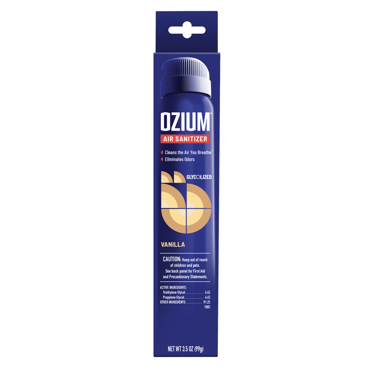 Ozium Air Sanitizer 3.5 oz Odor Eliminator Spray Vanilla
