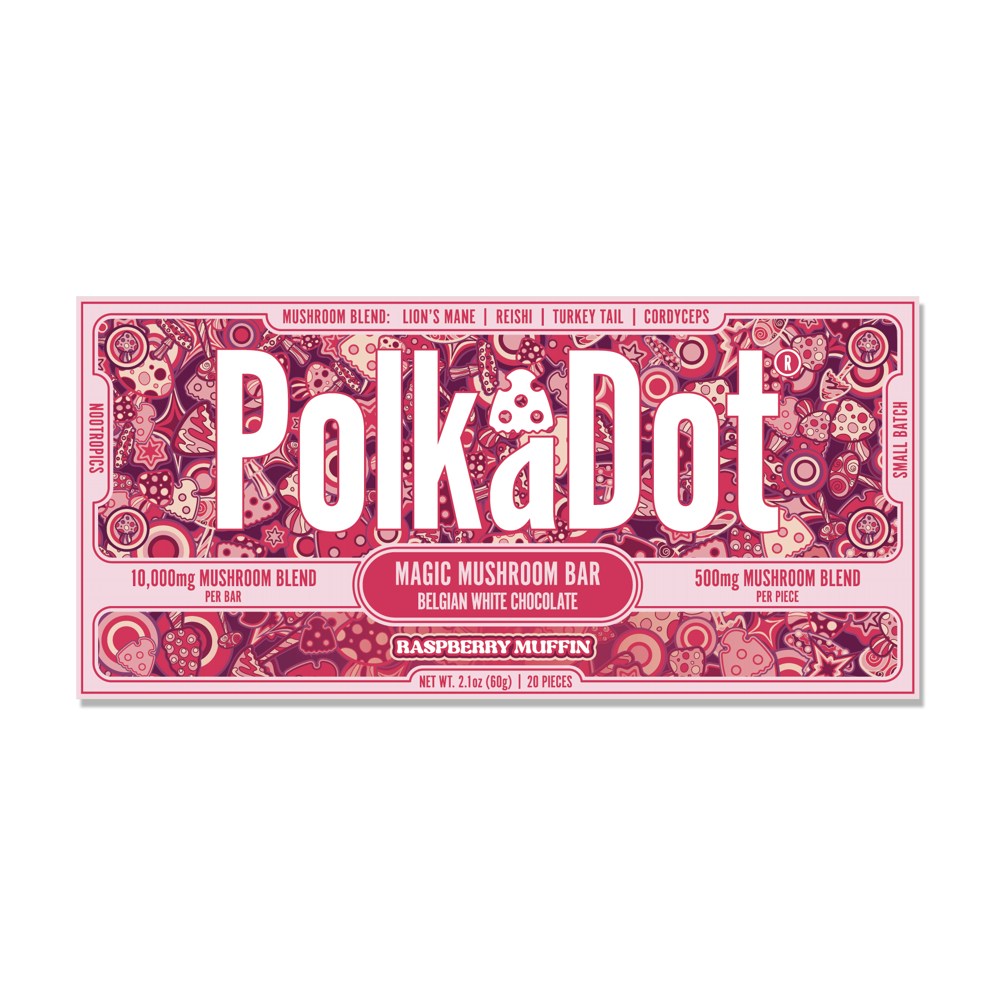 Polk A Dot Mushroom Chocolate Bar 10000mg