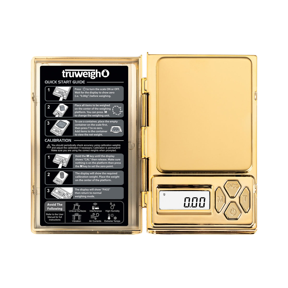 Truweigh Shine Digital Mini Scale 100g x 0.01g Gold