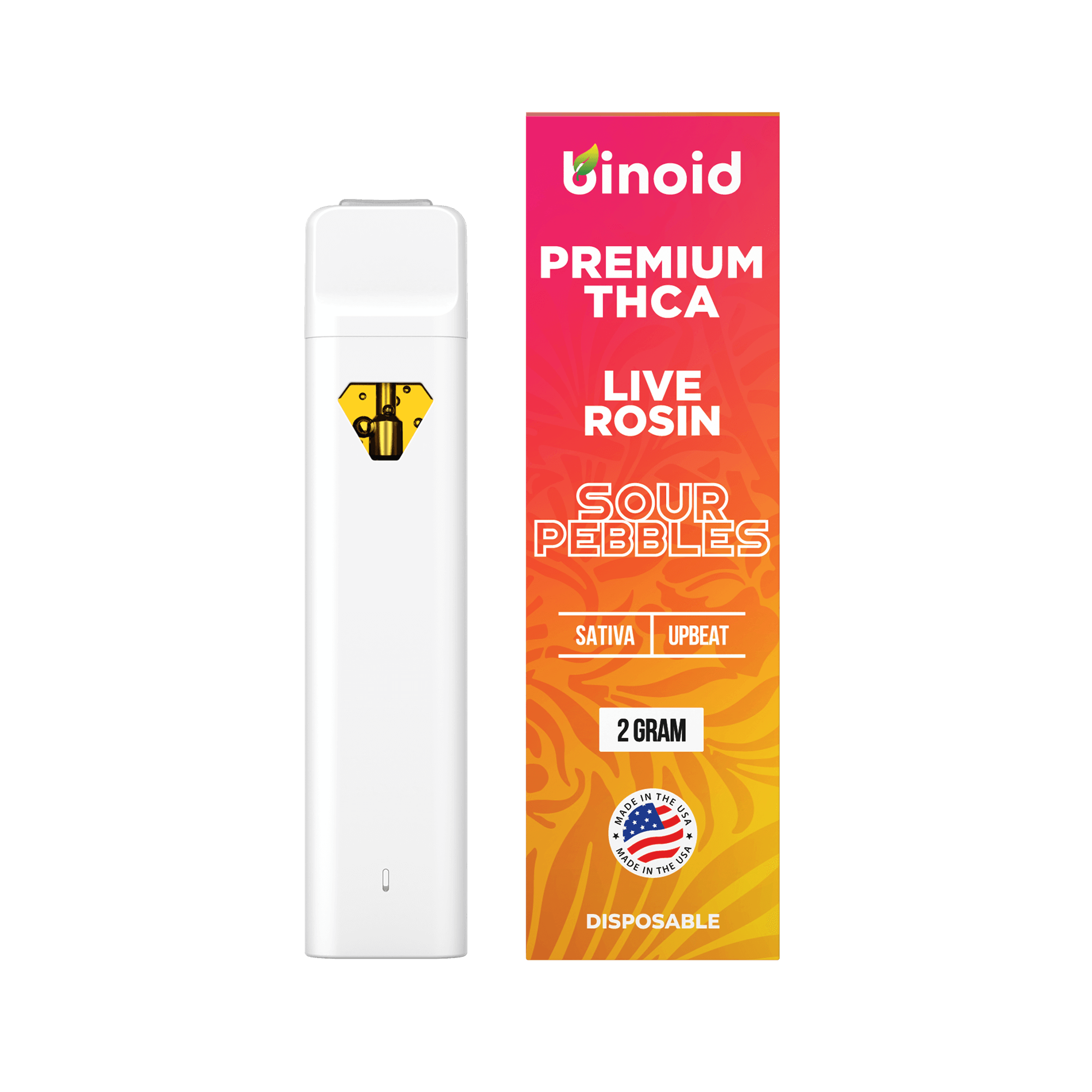 Binoid THC-A Live Rosin Disposable 2G