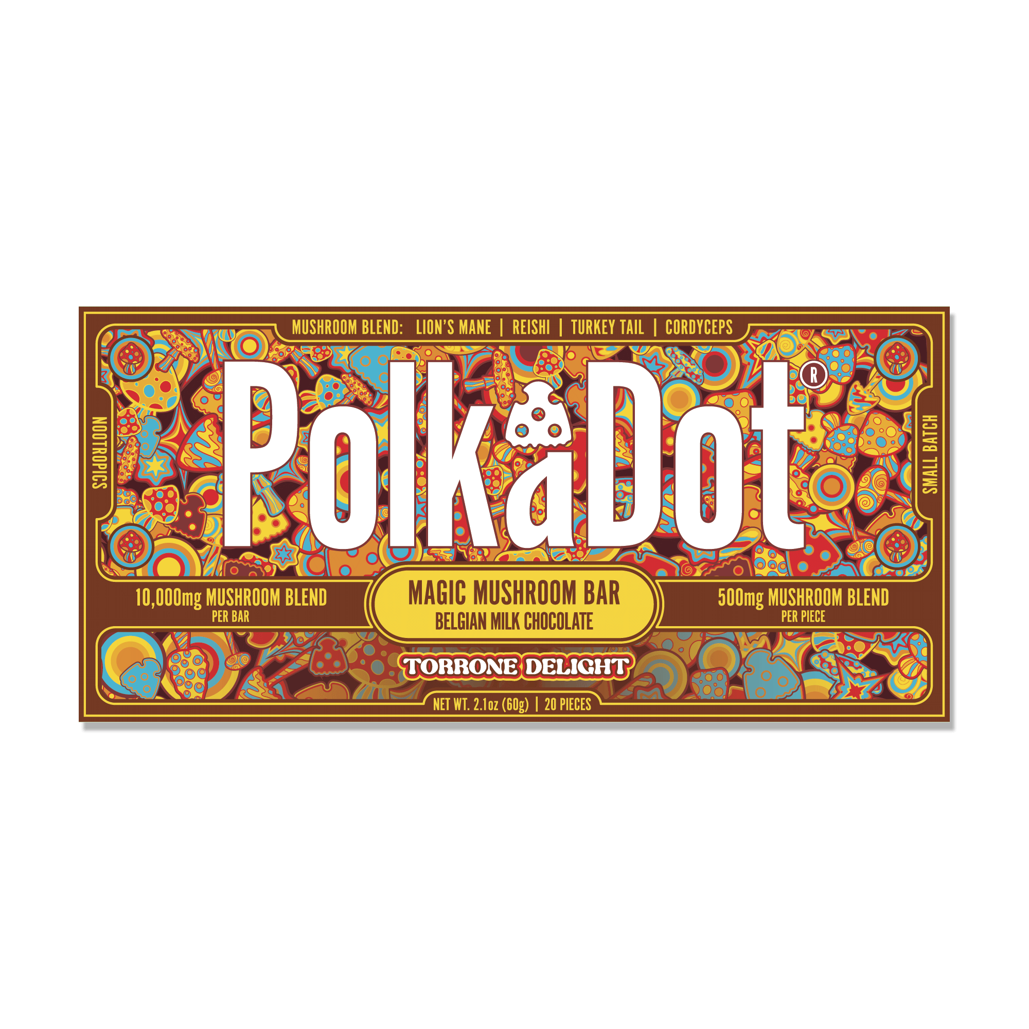 Polk A Dot Mushroom Chocolate Bar 10000mg