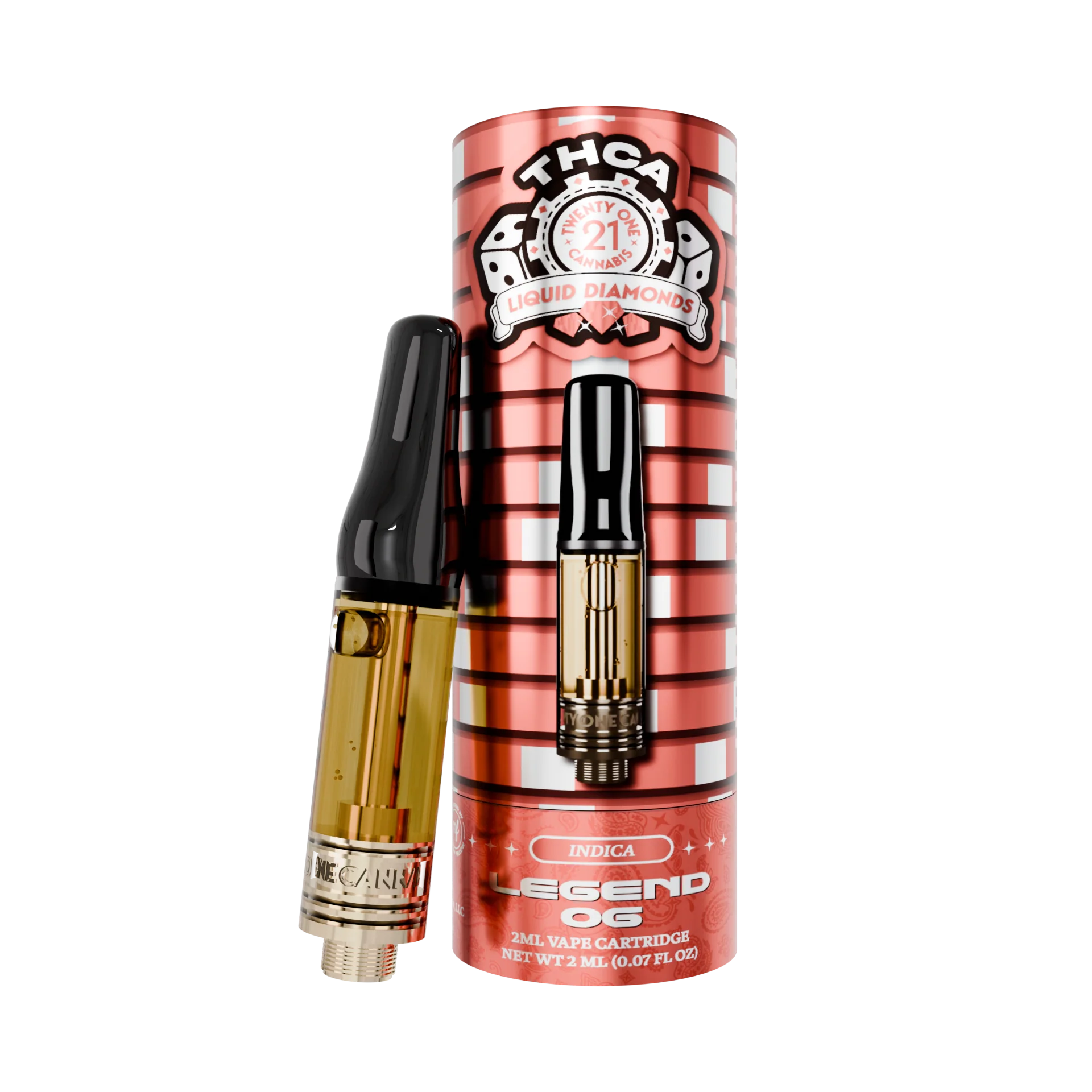 Twenty One Cannabis THCA Cartridge 2g