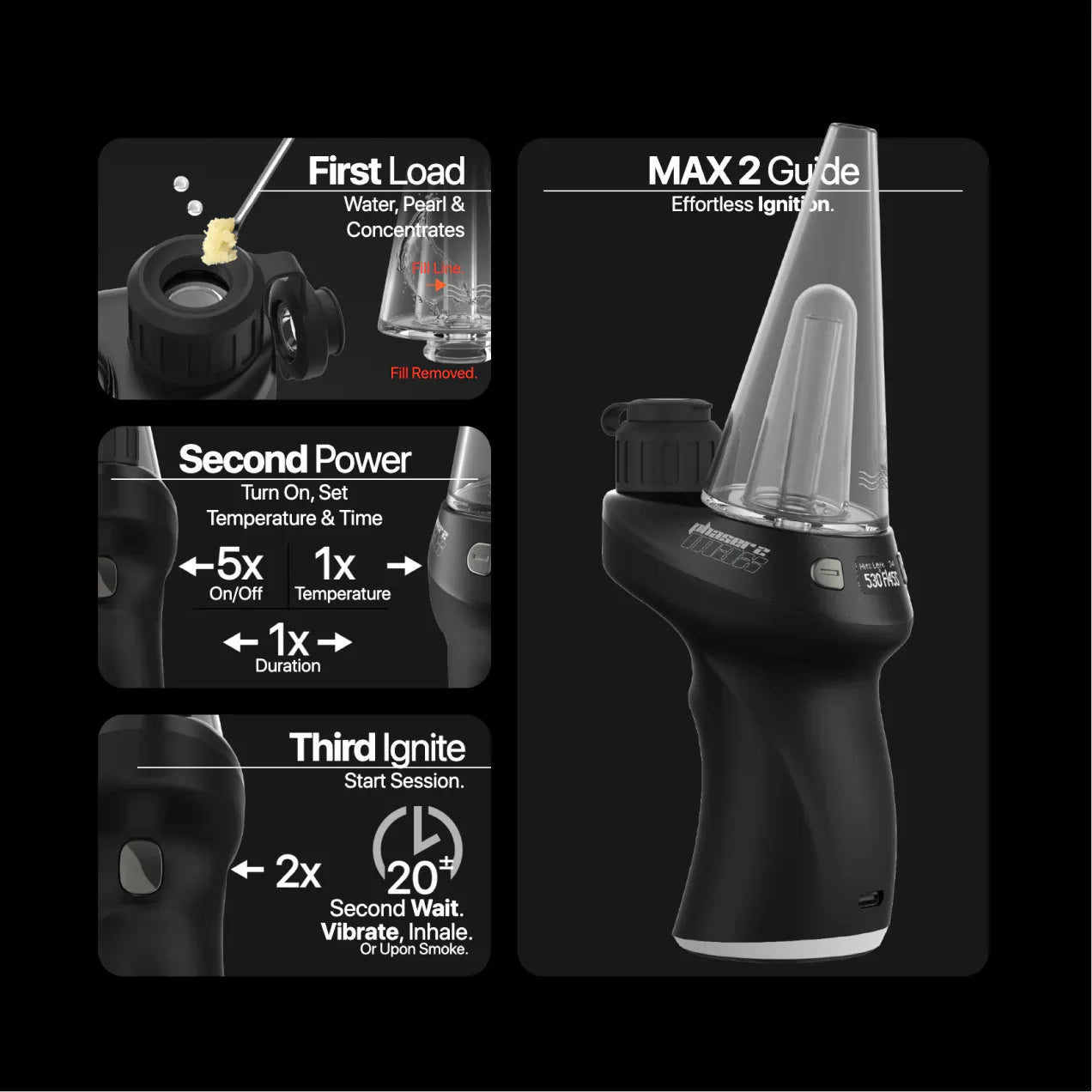Yocan Black Phaser MAX 2 Concentrate Vaporizer