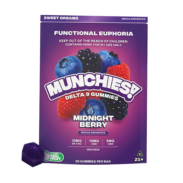 Delta Munchies Functional Euphoria Delta-9 Gummies | 20 Count