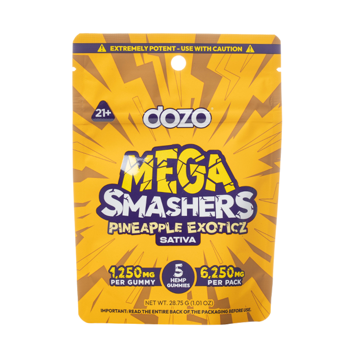 Dozo THC Mega Smashers Gummies - 6250mg