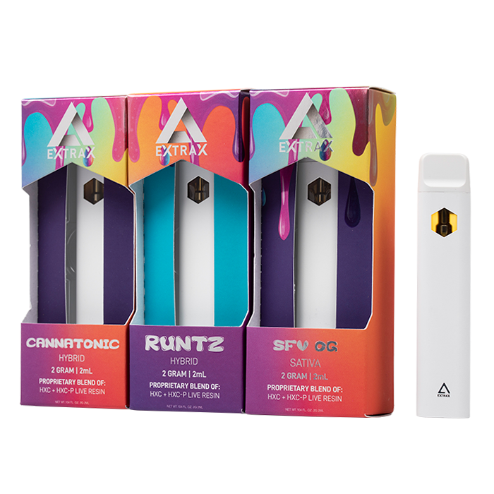 Delta Extrax HXC + HXC-P Live Resin Disposable 2G
