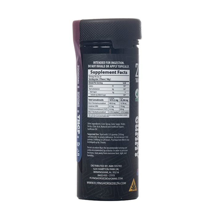 Flying Horse BUG-EE'S THCP Gummies 20000MG