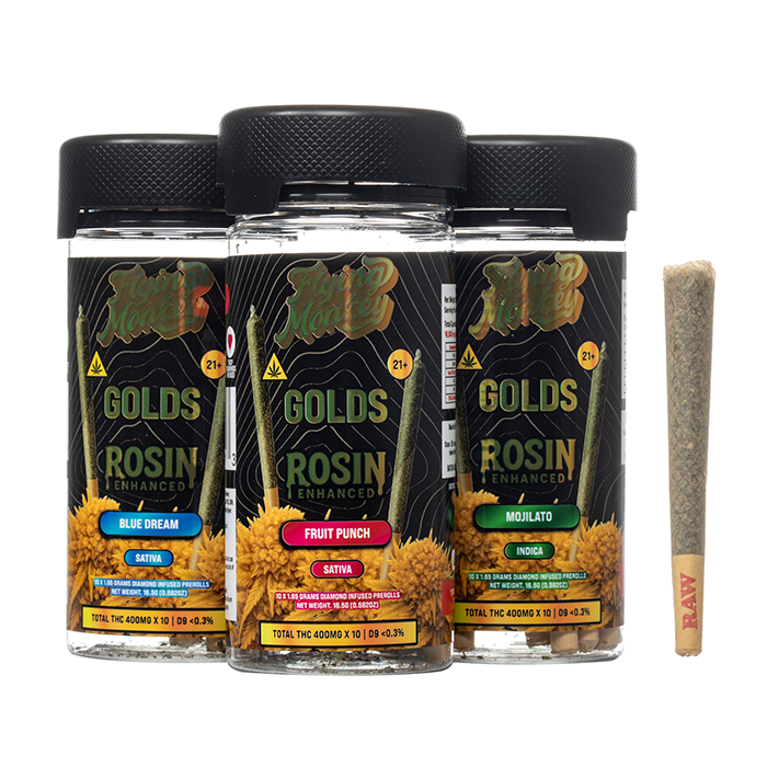 Flying Monkey Golds Rosin Enhanced Prerolls 16.5G