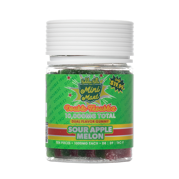 Hidden Hills Double Troublez Gummies 10000mg