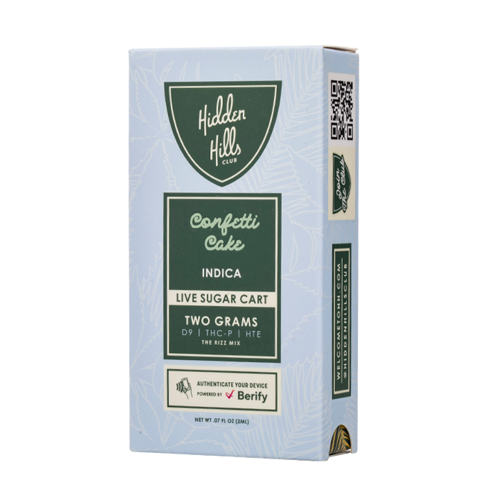 HIDDEN HILLS LIVE SUGAR CARTRIDGE 2G