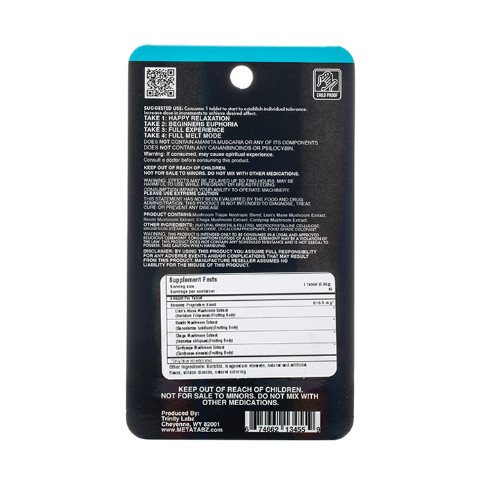Meta Tabz Nootropic Shroomz 4900mg