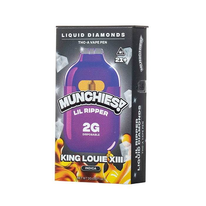 Munchies! Lil Ripper THC-A Liquid Diamonds Disposable 2G
