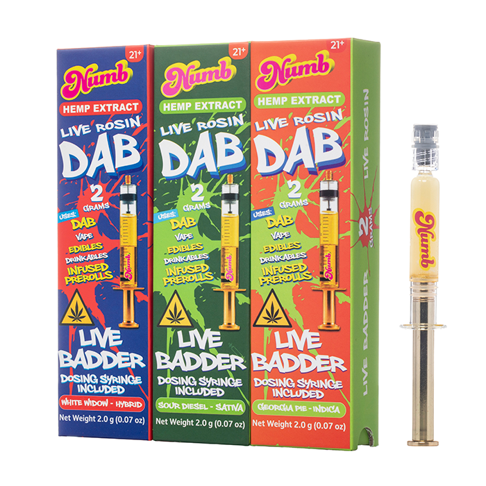 Numb THCP Live Rosin Dab Live Badder Glass Syringe 2G