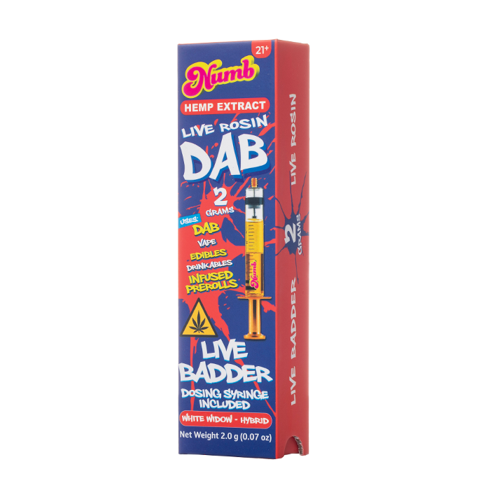 Numb THCP Live Rosin Dab Live Badder Glass Syringe 2G