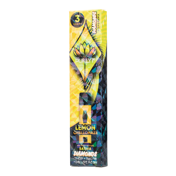 Purlyf Diamonds Live Resin Disposable 3G