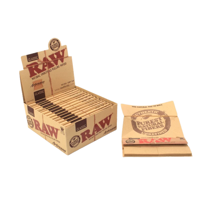 Raw Organic Artesano Papers King Size - 15 In Packs/Full Box