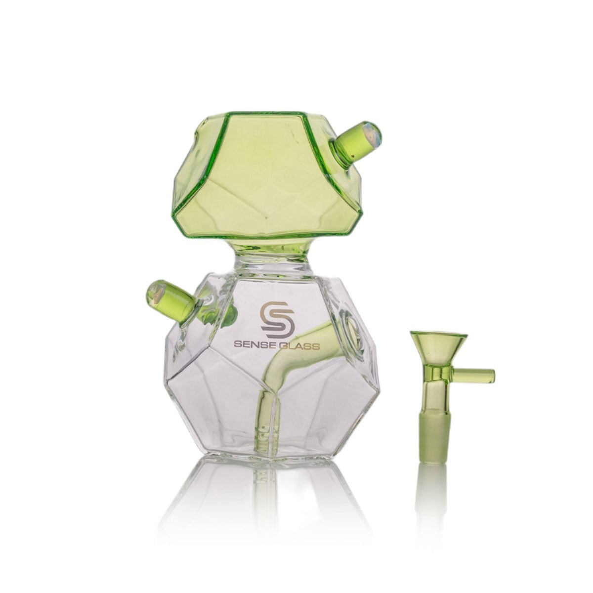 Sense Glass Luxe Crystal Waterpipe - 6 Inch