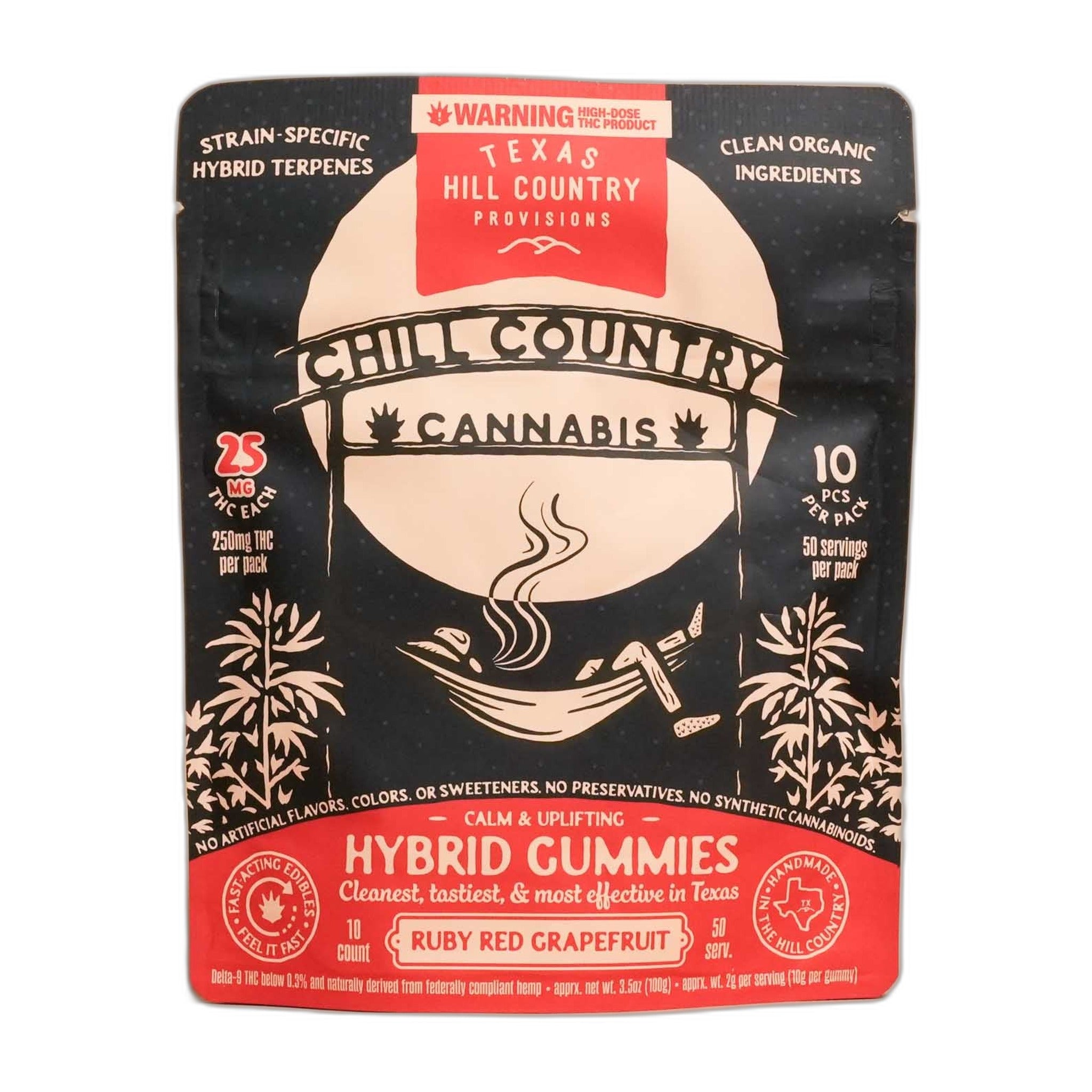 Chill Country Cannabis Delta-9 THC Gummies (25mg, 10ct)