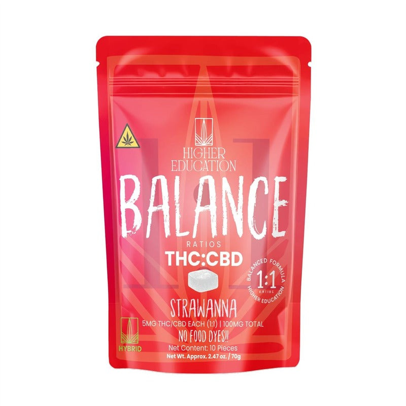 Higher Education Balance Ratios THC CBD Gummies 100mg