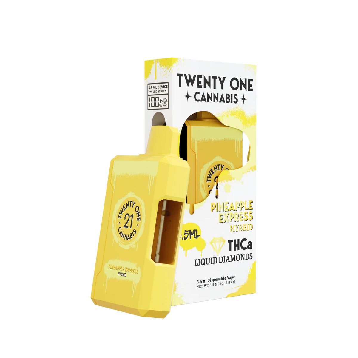 Twenty One Liquid Diamonds Disposable Vape 3.5mL – Delta 8 + THCa