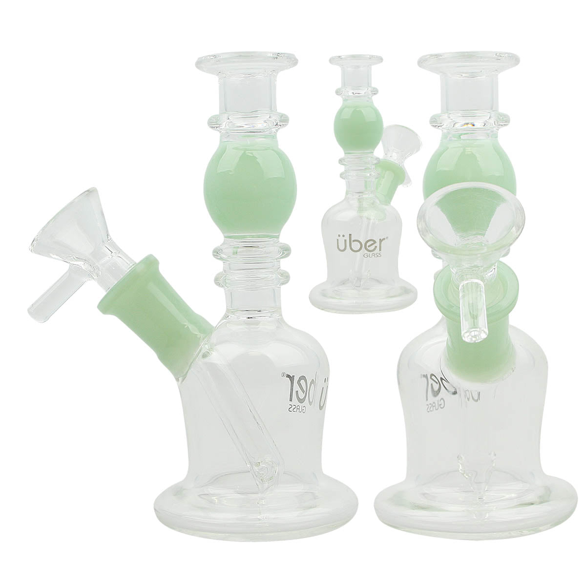 Uber 5" (4mm) Stemless Waterpipe Mint