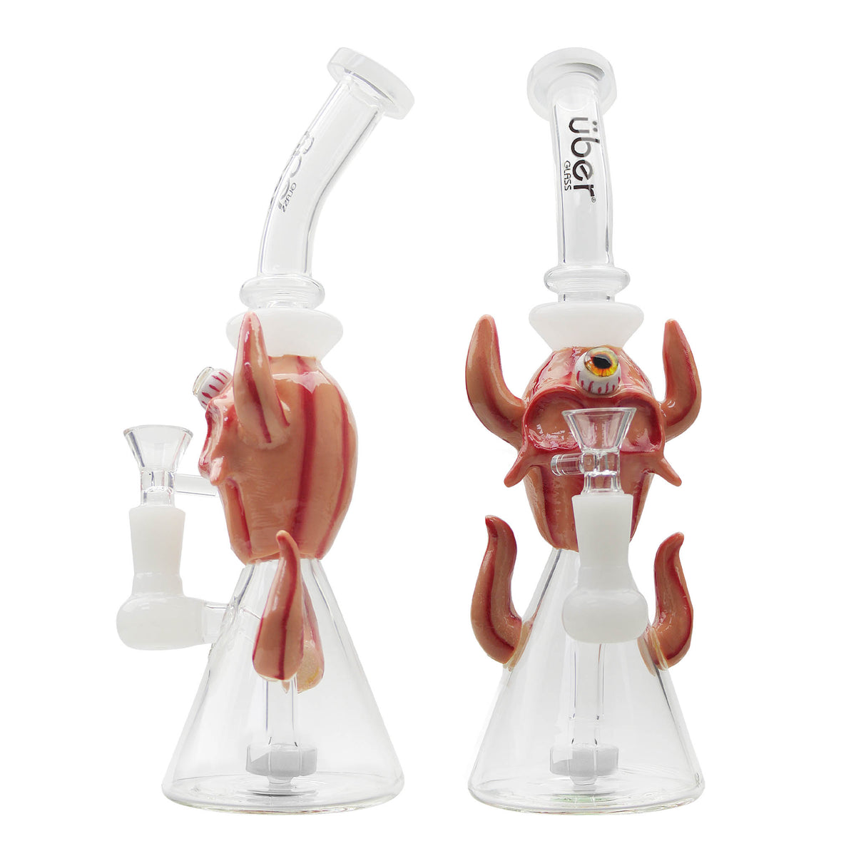 Uber 10" (5mm) Glass Waterpipe Jade White