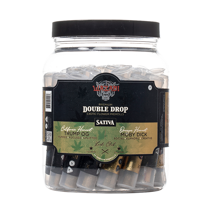 WAZABI Double Drop Cali VS Oregon Prerolls 45G