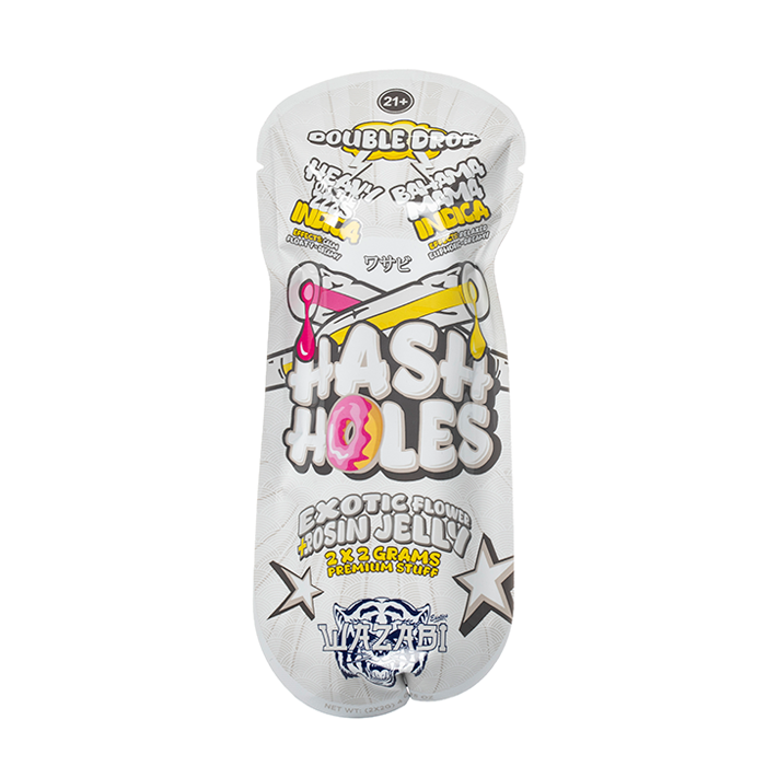 WAZABI EXOTICS 2G HASH HOLE DOUBLE DROP PREROLLS 2CT