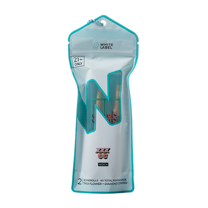 White Label THCA 2X2 Gram Pre Rollz 4G