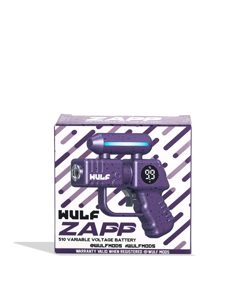 Wulf Mods Zapp Variable Voltage Battery box - Purple-Black Spatter