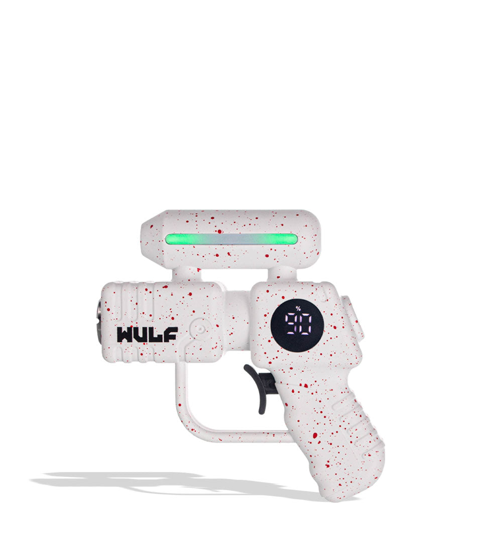 Wulf Mods Zapp Variable Voltage Battery - White-Red Spatter front