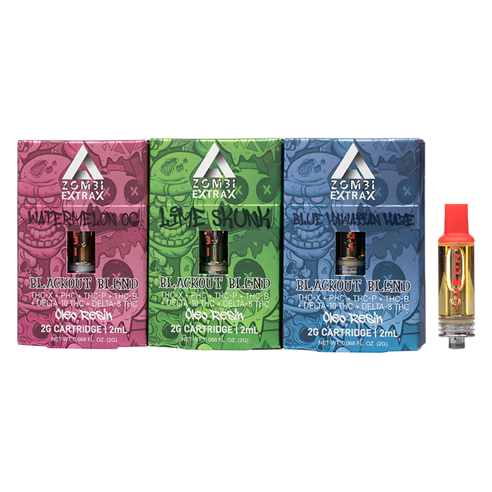 Zombi Extrax Black Out Blend Cartridges | 2g