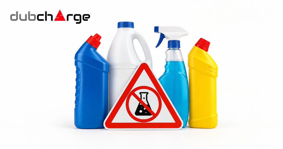 Which household cleaning chemicals should never be mixed?